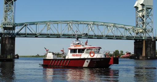 Marine 1 (docked in the Cape Fear River)