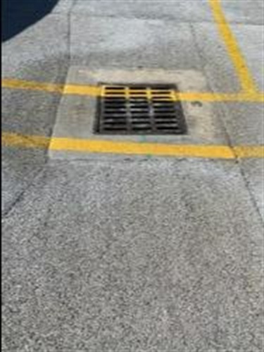Pervious pavement parking area