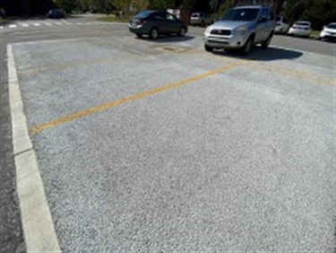 Pervious pavement parking area