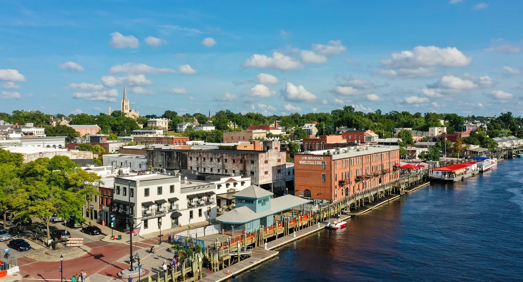 Aerial view of downtown Wilmington